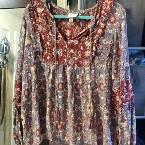 Knox rose long sleeve blouse
